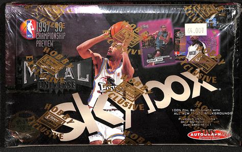 1997 98 skybox metal universe basketball box|skybox metal universe basketball cards.